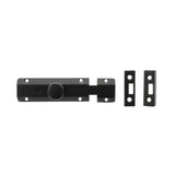 Atlantic Hardware Accessories Matt Black / Straight Surface Bolts / 100mm / 4" Atlantic Solid Brass Surface Door Bolt 4" - Matt Black