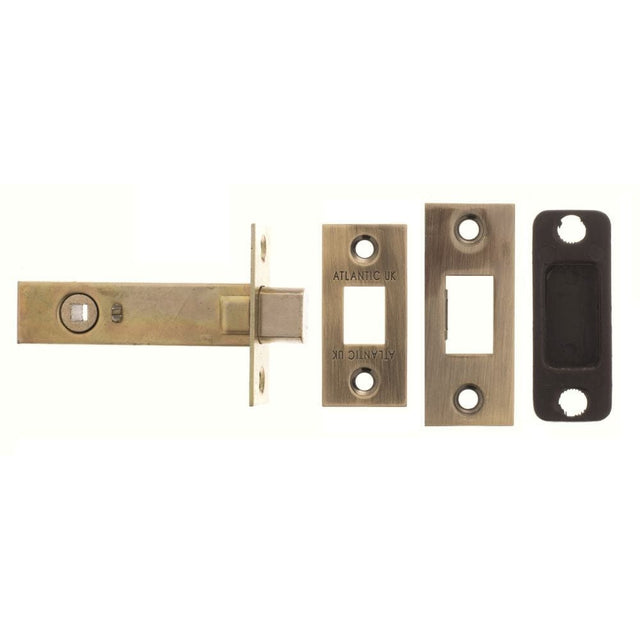 Atlantic Hardware Locks & Latches Antique Brass / Tubular Dead Bolts / 4" / 102mm Atlantic Tubular Deadbolt 4" - Antique Brass