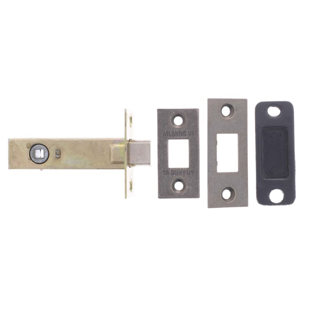 Atlantic Hardware Locks & Latches Distressed Silver / Tubular Dead Bolts / 4" / 102mm Atlantic Tubular Deadbolt 4" - Distressed Silver