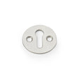 This is an image showing Alexander & Wilks Victorian Standard Profile Escutcheon - Satin Nickel aw399sn available to order from Trade Door Handles in Kendal, quick delivery and discounted prices.