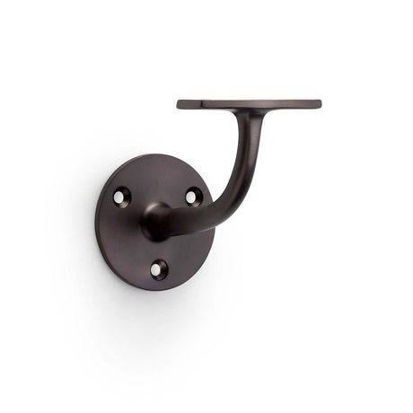 This is an image showing Alexander & Wilks Architectural Handrail Bracket - Dark Bronze aw750dbz available to order from Trade Door Handles in Kendal, quick delivery and discounted prices.