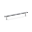 This is an image showing Alexander & Wilks Crispin Knurled T-bar Cupboard Pull Handle - Polished Chrome - Centres 160mm aw809-160-pc available to order from Trade Door Handles in Kendal, quick delivery and discounted prices.