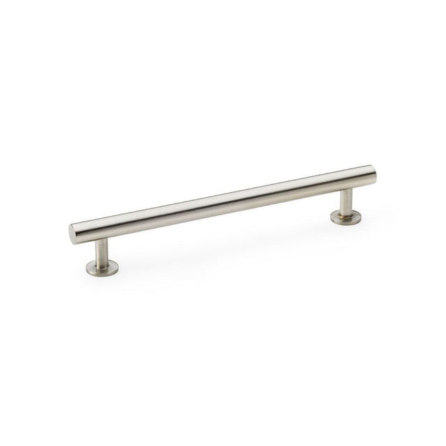 This is an image showing Alexander & Wilks Round T-Bar Cabinet Pull Handle - Satin Nickel - Centres 160mm aw814-160-sn available to order from Trade Door Handles in Kendal, quick delivery and discounted prices.