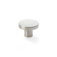 This is an image showing Alexander & Wilks Hanover Plain Cupboard Knob - Satin Nickel - Knob 38mm aw821-38-sn available to order from Trade Door Handles in Kendal, quick delivery and discounted prices.