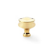This is an image showing Alexander & Wilks Harris Cupboard Knob - Unlacquered Brass aw831-32-pbu available to order from Trade Door Handles in Kendal, quick delivery and discounted prices.