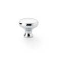 This is an image showing Alexander & Wilks Wade Round Cupboard Knob - Polished Chrome - 32mm aw836-32-pc available to order from Trade Door Handles in Kendal, quick delivery and discounted prices.