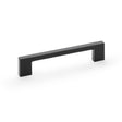 This is an image showing Alexander & Wilks Marco Cupboard Pull Handle - Black - 128mm aw837-128-bl available to order from Trade Door Handles in Kendal, quick delivery and discounted prices.