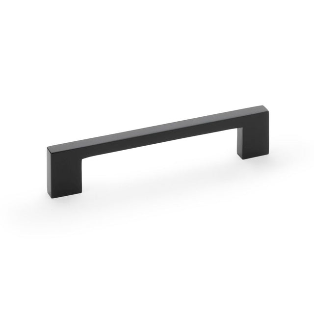 This is an image showing Alexander & Wilks Marco Cupboard Pull Handle - Black - 128mm aw837-128-bl available to order from Trade Door Handles in Kendal, quick delivery and discounted prices.