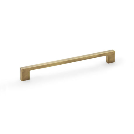 This is an image showing Alexander & Wilks Marco Cupboard Pull Handle - Antique Brass - 224mm aw837-224-ab available to order from Trade Door Handles in Kendal, quick delivery and discounted prices.