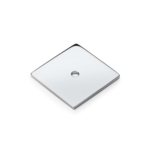 This is an image showing Alexander & Wilks Quantock Square Backplate - Polished Chrome aw893-38-pc available to order from Trade Door Handles in Kendal, quick delivery and discounted prices.