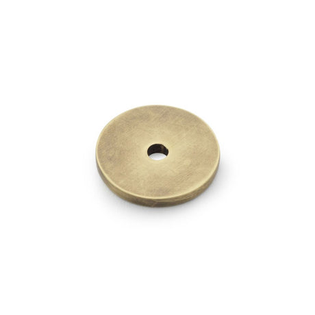 This is an image showing Alexander & Wilks Circular Backplate - Antique Bronze - Diameter 25mm aw895-25-abz available to order from Trade Door Handles in Kendal, quick delivery and discounted prices.