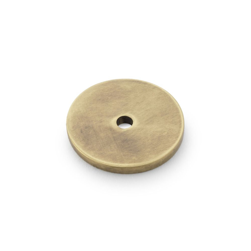 This is an image showing Alexander & Wilks Circular Backplate - Antique Bronze - Diameter 30mm aw895-30-abz available to order from Trade Door Handles in Kendal, quick delivery and discounted prices.