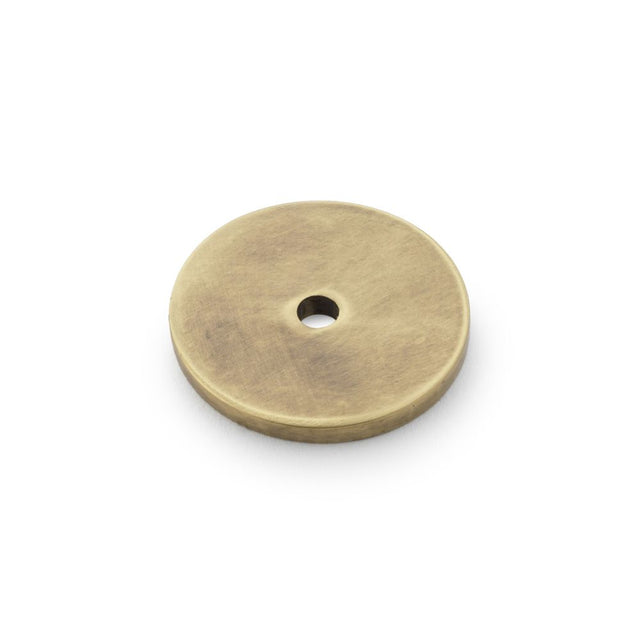 This is an image showing Alexander & Wilks Circular Backplate - Antique Bronze - Diameter 30mm aw895-30-abz available to order from Trade Door Handles in Kendal, quick delivery and discounted prices.