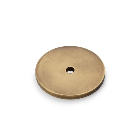 This is an image showing Alexander & Wilks Circular Backplate - Antique Bronze - Diameter 35mm aw895-35-abz available to order from Trade Door Handles in Kendal, quick delivery and discounted prices.