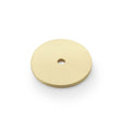 This is an image showing Alexander & Wilks Circular Backplate - Satin Brass - Diameter 35mm aw895-35-sb available to order from Trade Door Handles in Kendal, quick delivery and discounted prices.