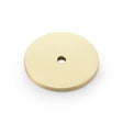 This is an image showing Alexander & Wilks Circular Backplate - Satin Brass - Diameter 40mm aw895-40-sb available to order from Trade Door Handles in Kendal, quick delivery and discounted prices.