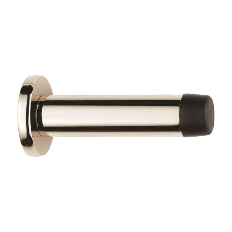 This is an image of a Carlisle Brass - Wall Mounted Door Stop - Polished Nickel that is availble to order from Trade Door Handles in Kendal.