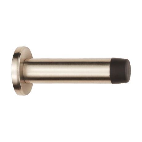 This is an image of a Carlisle Brass - Wall Mounted Door Stop - Satin Nickel that is availble to order from Trade Door Handles in Kendal.