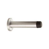 This is an image of a Carlisle Brass - Door Stop - Cylinder - Satin Chrome that is availble to order from Trade Door Handles in Kendal.