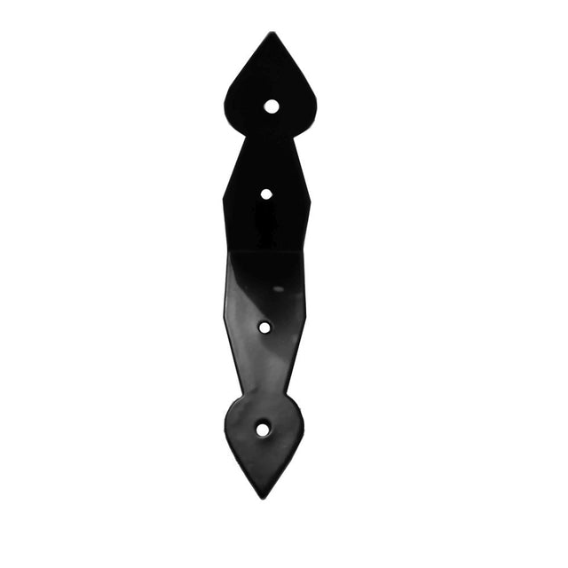 This is an image of Spira Brass - Design 100mm Iron Corner Black   available to order from trade door handles, quick delivery and discounted prices.