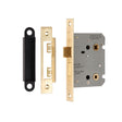 This is an image of a Eurospec - Easi-T Residential Bathroom Lock 78mm - Satin Brass that is availble to order from Trade Door Handles in Kendal.