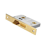 This is an image of a Eurospec - Easi-T Residential Bathroom Lock 65mm - Electro Brassed that is availble to order from Trade Door Handles in Kendal.