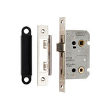 This is an image of a Eurospec - Easi-T Residential Bathroom Lock 65mm - Nickel Plate that is availble to order from Trade Door Handles in Kendal.