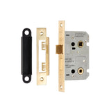 This is an image of a Eurospec - Easi-T Residential Bathroom Lock 65mm - Satin Brass that is availble to order from Trade Door Handles in Kendal.