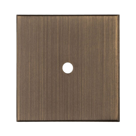 This is an image of a Carlisle Brass - Square Cupboard knob Backplate that is availble to order from Trade Door Handles in Kendal.