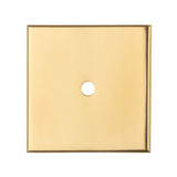 This is an image of a Carlisle Brass - Square Cupboard knob Backplate that is availble to order from Trade Door Handles in Kendal.