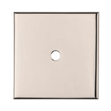 This is an image of a Carlisle Brass - Square Cupboard knob Backplate that is availble to order from Trade Door Handles in Kendal.