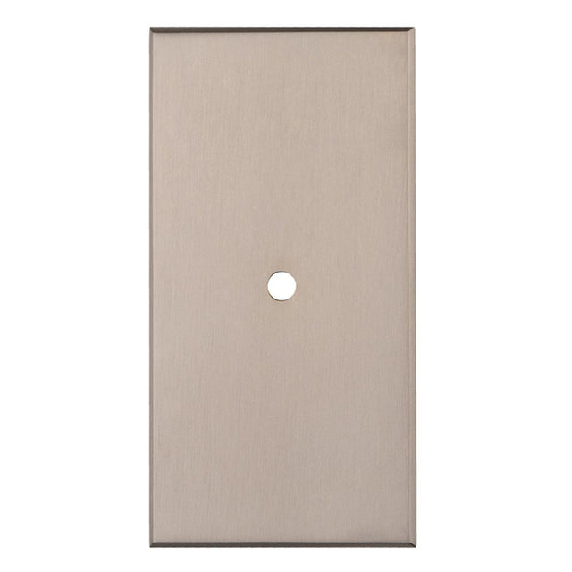 This is an image of a Carlisle Brass - Rectangular Cupboard knob Backplate that is availble to order from Trade Door Handles in Kendal.