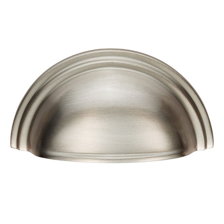 This is an image of a FTD - Victorian Cup Pull - Satin Nickel that is availble to order from Trade Door Handles in Kendal.