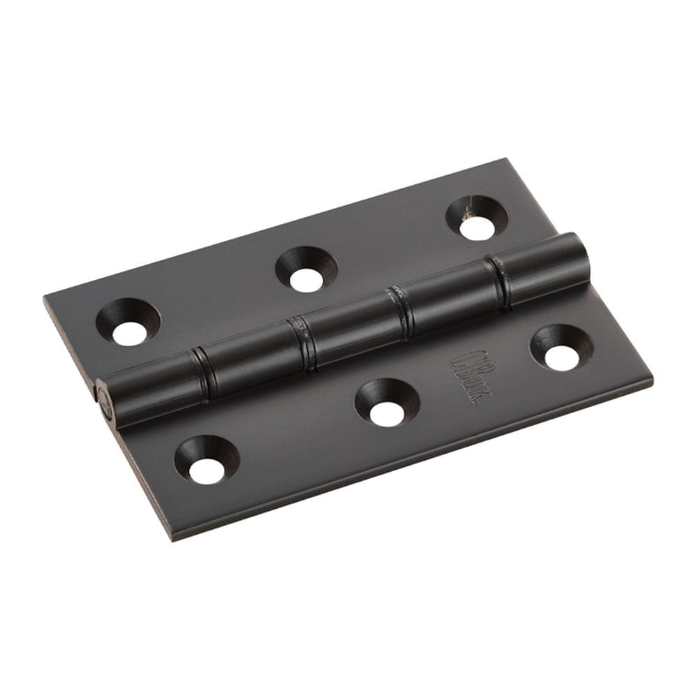 Carlisle Brass Hinges Matt Black / Washered Hinges / 3" (76mm) Carlisle Brass - 76 x 50mm Double Phos. Bronze Washer Hinge - Matt Black