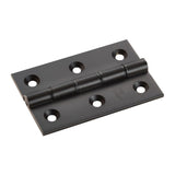 Carlisle Brass Hinges Matt Black / Washered Hinges / 3" (76mm) Carlisle Brass - 76 x 50mm Double Phos. Bronze Washer Hinge - Matt Black