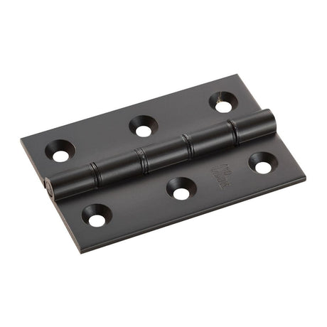 Carlisle Brass Hinges Matt Black / Washered Hinges / 3" (76mm) Carlisle Brass - 76 x 50mm Double Phos. Bronze Washer Hinge - Matt Black