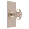 Carlisle Brass Cabinet Hardware Polished Nickel / Cabinet Knob on Backplate Carlisle Brass - Anderson knob on Backplate
