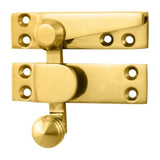 Carlisle Brass Window Furniture Polished Brass / Sash Window Quadrant Fasteners / Yes Carlisle Brass - Architectural Quality Quadrant Sash Fastener - Polished Brass
