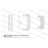 Carlisle Brass Cabinet Hardware Polished Chrome / Cabinet Pull Handles Carlisle Brass - Art Deco Handle - Polished Chrome