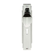Carlisle Brass Door Furniture Polished Chrome / Std. Lock Handles Carlisle Brass - Art Deco Knob on Lock Backplate - Polished Chrome