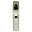 Carlisle Brass Door Furniture Satin Nickel / Bathroom Lock Handles Carlisle Brass - Art Deco Knob on WC Backplate - Satin Nickel