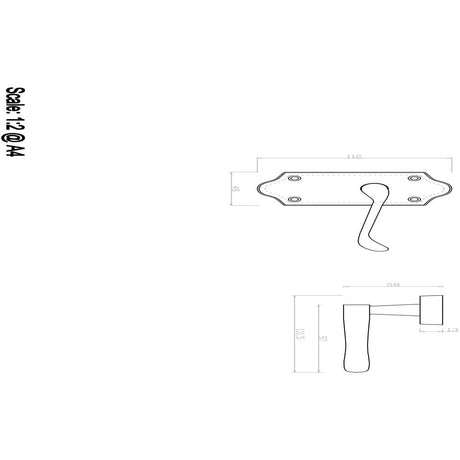 Carlisle Brass Door Furniture Polished Chrome / Latch Handles Carlisle Brass - Ashtead Lever on Short Latch Backplate - Polished Chrome