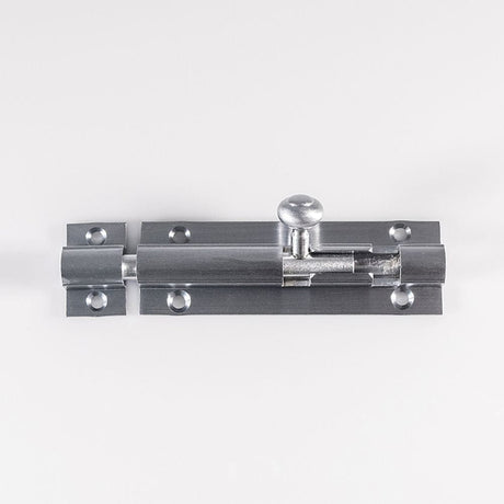 Carlisle Brass Accessories Satin Chrome / Straight Surface Bolts / 100mm / 4" Carlisle Brass - Barrel Bolt 102mm - Satin Chrome