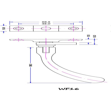 Carlisle Brass Window Furniture Florentine Bronze / No / Mortice Plate Only Carlisle Brass - Bulb End Casement Fastener - Florentine Bronze