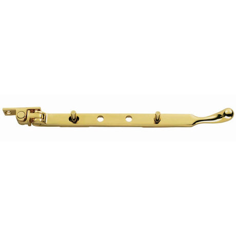 Carlisle Brass Window Furniture Polished Brass / 10"/250mm Carlisle Brass - Bulb End Casement Stay 253mm - Polished Brass
