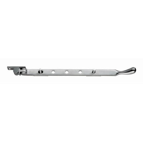 Carlisle Brass Window Furniture Satin Chrome / 12"/300mm Carlisle Brass - Bulb End Casement Stay 305mm - Satin Chrome