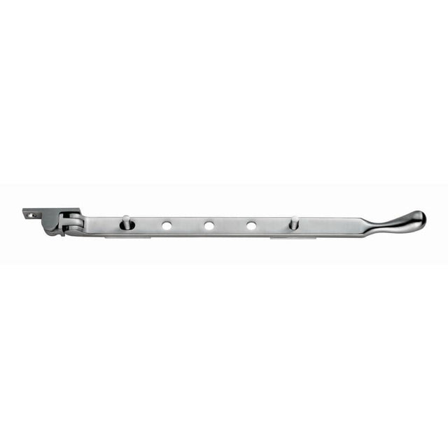 Carlisle Brass Window Furniture Satin Chrome / 12"/300mm Carlisle Brass - Bulb End Casement Stay 305mm - Satin Chrome