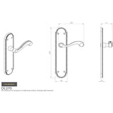 Carlisle Brass Door Furniture Polished Brass / Latch Handles Carlisle Brass - Chesham Lever on Long Latch Backplate - Polished Brass