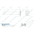 Carlisle Brass Door Furniture Satin Chrome / Door Closers Carlisle Brass - Concealed Chain Spring Door Closer Radius. - Satin Chrome