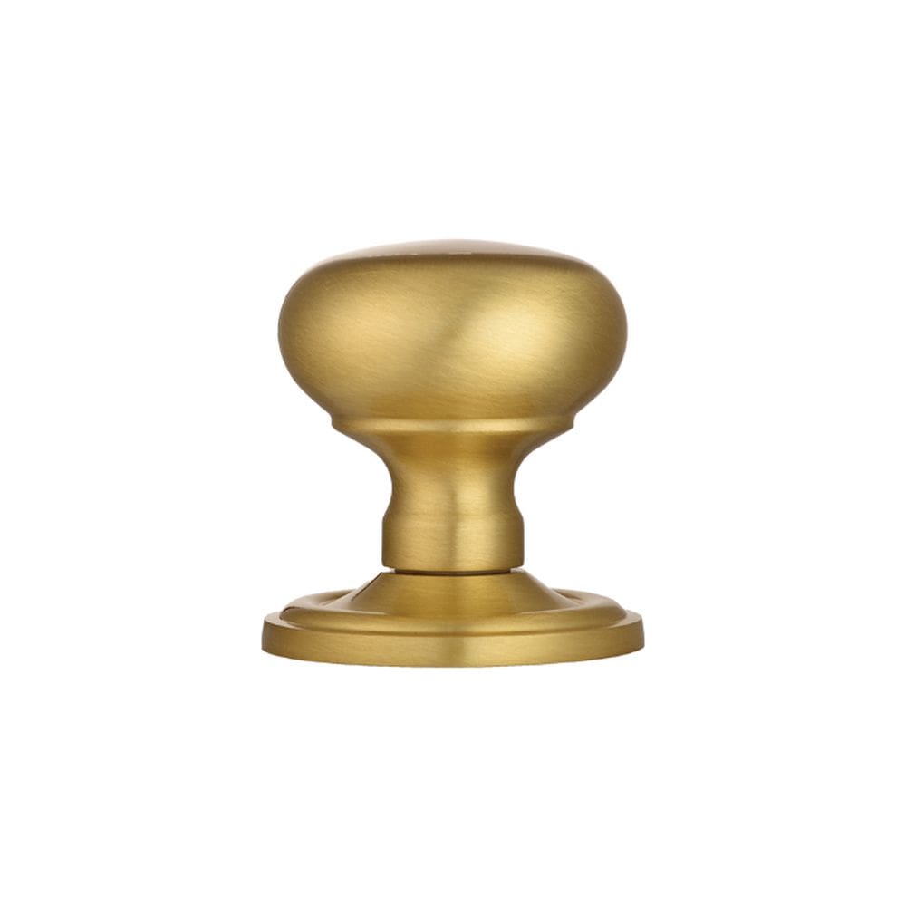 Carlisle Brass Door Furniture Satin Brass / Mortice Knobs Carlisle Brass - Concealed Fix Mushroom Mortice Knob - Satin Brass